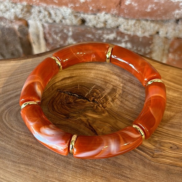 NEW Tortoise Shell Resin Bracelet - Picture 3 of 3